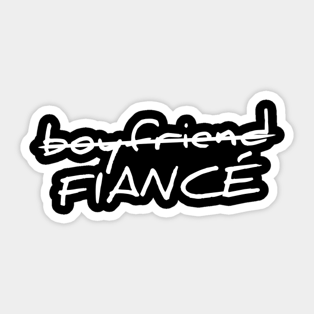 Boyfriend - fiance T-shirt Sticker by RedYolk